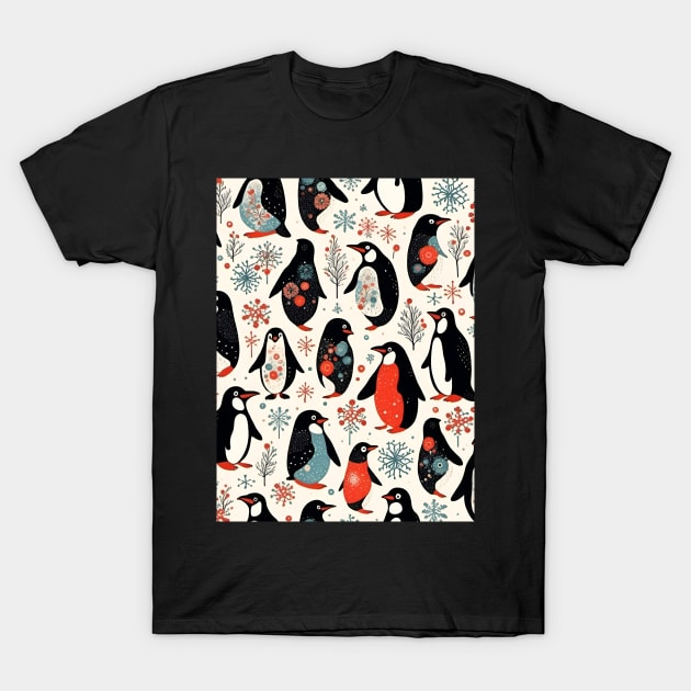 Retro Penguins T-Shirt by LyndiiLoubie